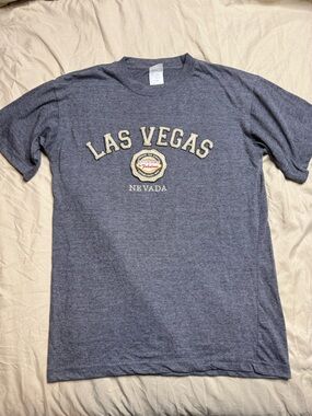 Las Vegas Nevada Men's Blue/Slate Graphic T-Shirt Medium